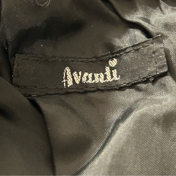 Black Leather Skirt Vintage 80s Avanti 14 Pencil Straight Pockets Lined Y2K - Picture 5 of 9